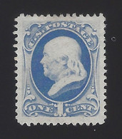 US #182 1879 Ultramarine Perf 12 Mint NG VF Scv $75 - Unused Stamps