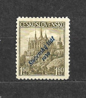 Slovakia Slowakei 1939 MH * Mi 15 Sc 15 Stamps Of Czechoslovakia Overprinted Slovensky Stat 1939. C2 - Unused Stamps