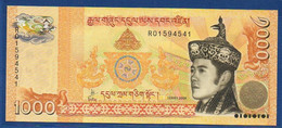 BHUTAN - P.34a - 1000 Ngultrum 2008 UNC,  Serie R01594541 - Bhoutan