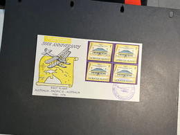 (3 Oø 28) 50th Anniversary Of First Flight - Australia - Pacific Islands - Australia - 1976 (Norfolk Island) - First Flight Covers