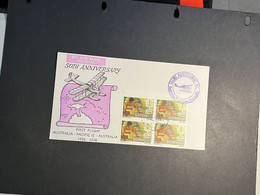 (3 Oø 28) 50th Anniversary Of First Flight - Australia - Pacific Islands - Australia - 1976 (Papua New Guinea) - First Flight Covers