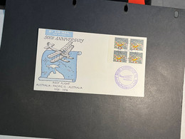 (3 Oø 28) 50th Anniversary Of First Flight - Australia - Pacific Islands - Australia - 1976 (Australia) - First Flight Covers