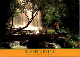 (3 Oø 30) Australia - TAS - Russell Falls (posted With Flower Stamp) - Sonstige & Ohne Zuordnung