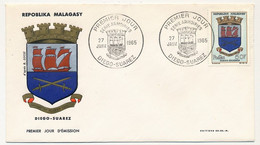 MADAGASCAR - Enveloppe FDC - Armoiries De Diego-Suarez - 27 Janvier 1965 - DIEGO-SUAREZ - Madagascar (1960-...)