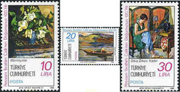173113 MNH TURQUIA 1982 100 ANIVERSARIO DEL NACIMIENTO DEL PINTOR IBRAHIM CALLI - Verzamelingen & Reeksen