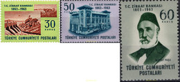 42523 MNH TURQUIA 1963 CENTENARIO DEL BANCO DE AGRICULTURA - Collections, Lots & Séries