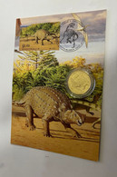 (3 Oø 25 A) Australian Dinosaur 1993 MAXICARD With $1.00 - 2022 Dinosaur Coin - Dollar