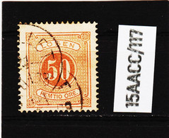 25AACC/117 SCHWEDEN 1874 Michl 9 A PORTO Gez.14 Gestempelt ZÄHNUNG Und STEMPEL SIEHE ABBILDUNG - Postage Due