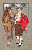 VIEUX METIERS - Guide Des Pyrénées - Agriculture - Illustration Non Signée  - Carte Postale Ancienne - Other & Unclassified