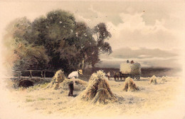 VIEUX METIERS - Paysan à La Moisson - Agriculture - Illustration Non Signée  - Carte Postale Ancienne - Autres & Non Classés