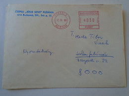 D193954 Hungary   Cover - EMA Red Meter Freistempel - 2000  CSEPEL - Viñetas De Franqueo [ATM]