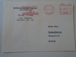 D193957 Hungary   Cover - EMA Red Meter Freistempel - 1996  Budapest Országgyűlés Parliament - Viñetas De Franqueo [ATM]