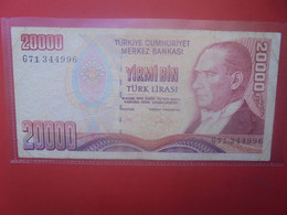 TURQUIE 20.000 LIRA 1970(95) Circuler (L.17) - Turquie