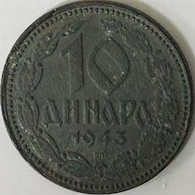 Serbia - 10 Dinara 1943, KM# 33, German Occupation (#1835) - Serbia