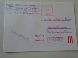 D193963 Hungary   Cover - EMA Red Meter Freistempel - 2000 Székesfehérvár   KDMP - Fejér M. - Viñetas De Franqueo [ATM]