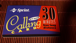Sprint Calling Card 30 Minutes (Mint,Neuve) Rare ! - Sprint