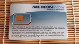 GSM Card Medion Belgium Mint 2 Scans  Rare ! - [2] Prepaid & Refill Cards
