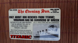 Titanic Phonecard  Mint  Rare ! - Barcos