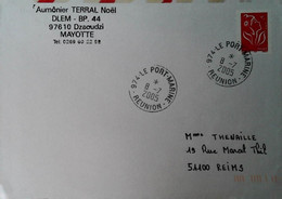 O 12   Lettre Ou Carte AUMONIER MAYOTTE - Posta Aerea Militare