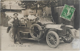 93  L'ile Saint Denis - Carte Photo - Automobile  L'isle  Saint Denis - L'Ile Saint Denis