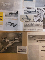 Lot De 37g De Coupures De Presse Des Aéronefs Britanniques Percival EP-9 Et Proctor - Aviazione