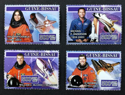 GUINEE BISSAU 2007 - NEUF**/MNH - LUXE - Série Complète Mi 3530 / 3533 - ESPACE SPACE ACCIDENT 2003  COLUMBIA - Andere & Zonder Classificatie