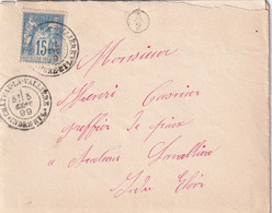 France Marcophilie - Département De L'Indre Et Loire - Chateau La Vallière - Lettre Type Sage - 1877-1920: Semi-moderne Periode