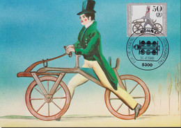1985 BRD, Mi: DE 1242 / Yt: DE 1074,Historische Fahrräder, Laufrad 1817, Nostalgie - Wielrennen