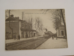 RHONE-LOIRE-LA GARE VUE INTERIEURE TRAIN-ANIMEE - Loire Sur Rhone