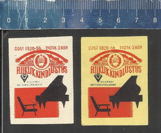 PIANO ( MUSIC INSTRUMENT ) Matchbox Labels ESTONIA - Zündholzschachteletiketten