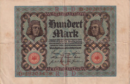 BILLETE DE ALEMANIA DE 100 MARK DEL AÑO 1920  (BANKNOTE) - 100 Mark