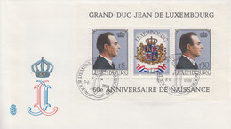 Enveloppe   FDC   1er  Jour    LUXEMBOURG    Bloc  Feuillet    60éme  Anniversaire   Naissance  Du   GRAND  DUC   1981 - FDC