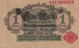 BILLETE DE ALEMANIA DE 1 MARK DEL AÑO 1914 (BANKNOTE) - 1 Mark