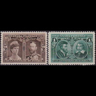CANADA 1908 - Scott# 96-7 Quebec Tercent. 1/2-1c MNH - Unused Stamps