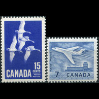 CANADA 1964 - Scott# 414-5 Jet And Geese Set Of 2 MNH - Ongebruikt