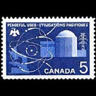 CANADA 1966 - Scott# 449 Atomic Reactor Set Of 1 MNH - Ongebruikt