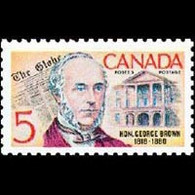 CANADA 1968 - Scott# 484 George Brown Set Of 1 MNH - Ongebruikt