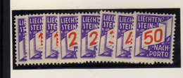 Liechtenstein -  1928 -  Serie De Timbres-Taxe  - Neufs*  - MH - Portomarken