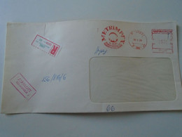 AD00012.53   Hungary Registered  Cover -EMA Red Meter Freistempel-1978 Metrimpex Budapest - Viñetas De Franqueo [ATM]