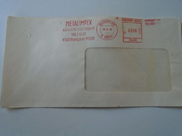 AD00012.55   Hungary  Cover -EMA Red Meter Freistempel-1978 Metalimpex Budapest - Machine Labels [ATM]