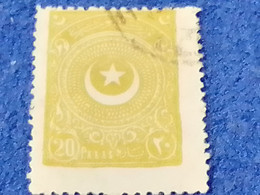 TÜRKEY--1920-30 -  20P    AYYILDIZ   DAMGALI - Used Stamps