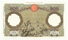 100 LIRE CAPRANESI AQUILA ROMANA FASCIO ROMA (L'AQUILA) 19/08/1941 SPL - Sonstige