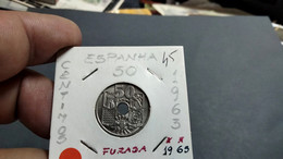 SPAIN 50 CENTIMOS 1963 (65) KM# 777 UNC (G#51-45) - 50 Centimos