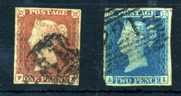 Gran Bretaña Nº 3b Y 4 Usados Año 1841 - Used Stamps