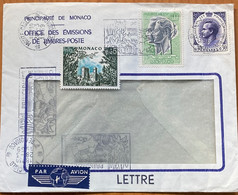 MONACO - 1969, COVER USED, PRINCE RATHIER & PRINCE GRACE, FORT, FLAG, MONTE CARLO CITY, PICTURE MACHINE 3 SLOGAN CANCEL - Storia Postale