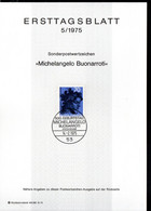 Bund 1975: Mi.-Nr. 833  ETB 5/1975:  Michelangelo Buonarroti     (H004) - 1974-1980