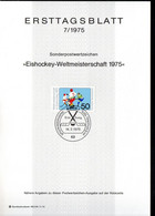 Bund 1975: Mi.-Nr. 835  ETB 7/1975:  Eishockey-WM    (H004) - 1974-1980