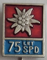 75 Let SPD Planinarsko Drustvo Slovenije Mountaineering Association Slovenia Alpinism, Mountaineering, Climbing PIN  C/1 - Alpinisme, Beklimming