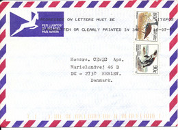 South Africa Air Mail Cover Sent To Denmark 25-7-1997 Topic Stamps - Luchtpost