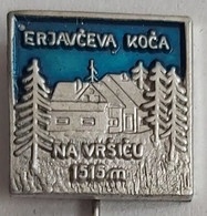 Erjavceva Koca Vrsic 1515 M Slovenia Alpinism, MOUNTAINEERING CLIMBING PIN  C/1 - Alpinism, Mountaineering